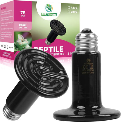 100W Ceramic Heat Emitter (2 Pack), Reptile Heat Lamp Bulbs, Ceramic Heater for Amphibian, Pet Brooder Coop, Chicken, Dog, Cat - Image 10
