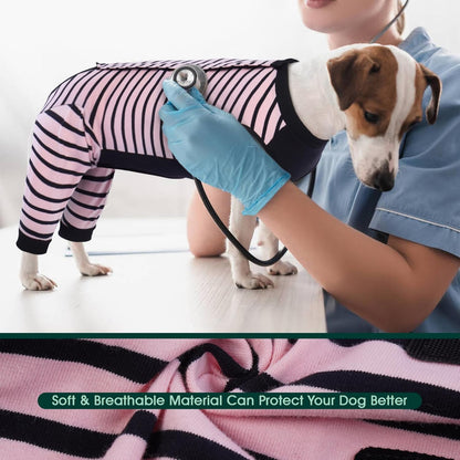Kuoser dog recovery sleeve rear leg protection fabric close up view