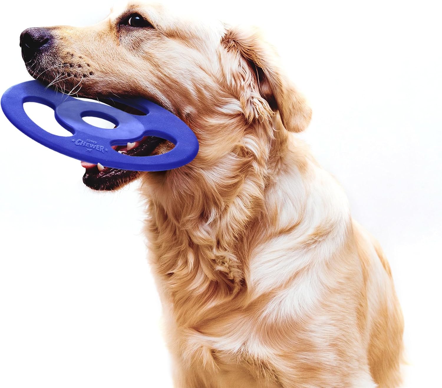Close up of SuperChewer natural rubber texture
