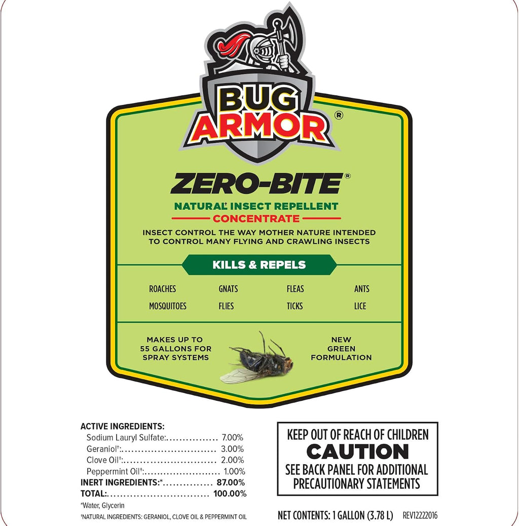 Pyranha Bug Armor barn misting system concentrate packaging detail