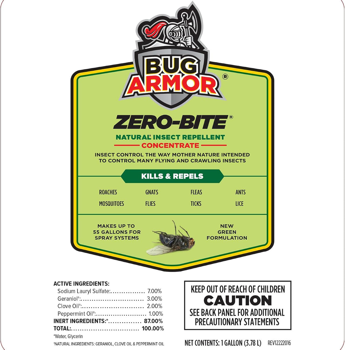 Pyranha Bug Armor barn misting system concentrate packaging detail
