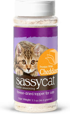 Freeze dried salmon texture close up for Herbsmith cat topper