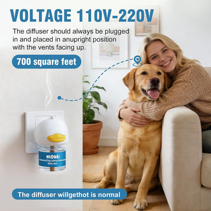 Blue dual pheromone plug in diffuser for pet stress management