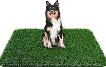 Grass Pad for Dogs 39.3 x 31.5 Inches Fast-Drain Artificial Grass for Pets Potty Training, Easy to Clean Fake Grass for Dog Indoor Outdoor Use(1 Pack) - Image 10