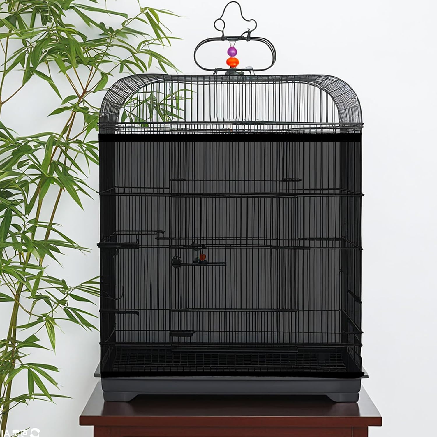 Premium bird cage accessory packaged and ready for installation on round cages