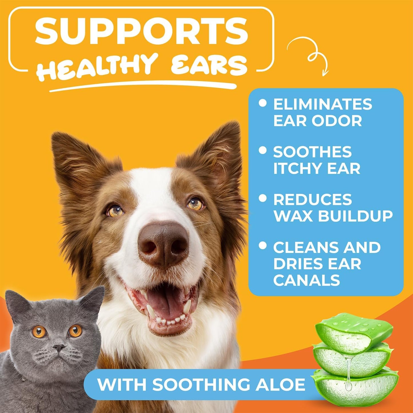 Paw Science coconut scented ear wipes for cats and dogs