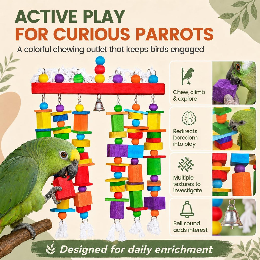 Zephyriel large bird toy screw lock attachment