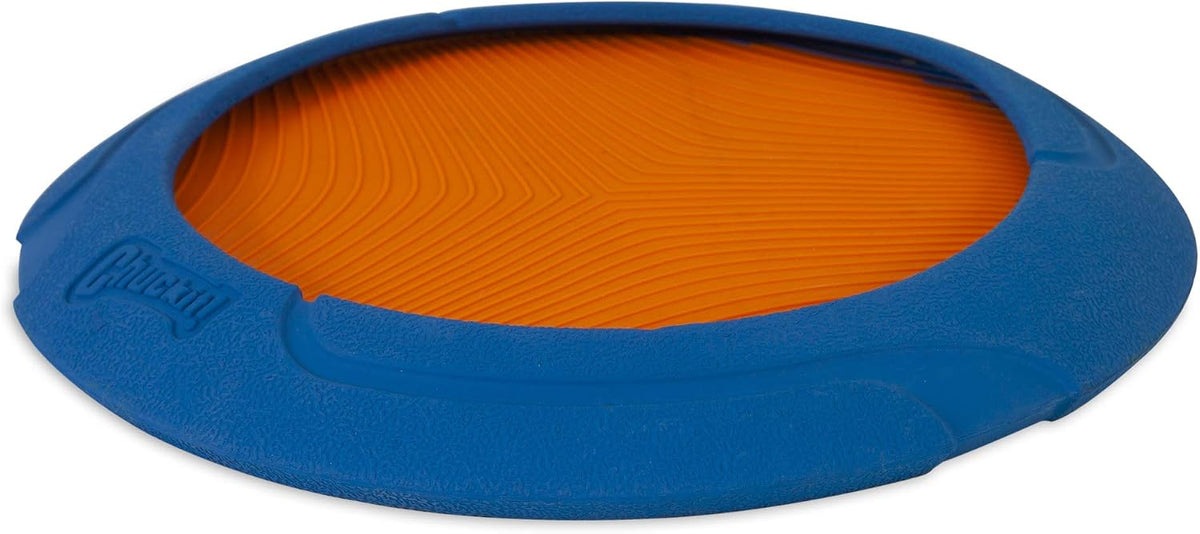 Durable rubber construction detail of the Chuckit! Ultra Flight flyer
