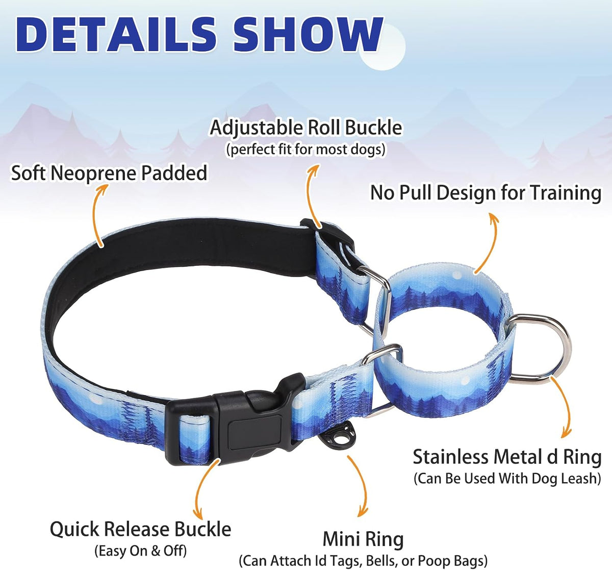 Close up of soft neoprene padding on Kooltail collar
