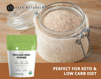 Kate Naturals Organic Psyllium Husk Powder for Baking, Shakes, Fiber, 8oz - Image 3