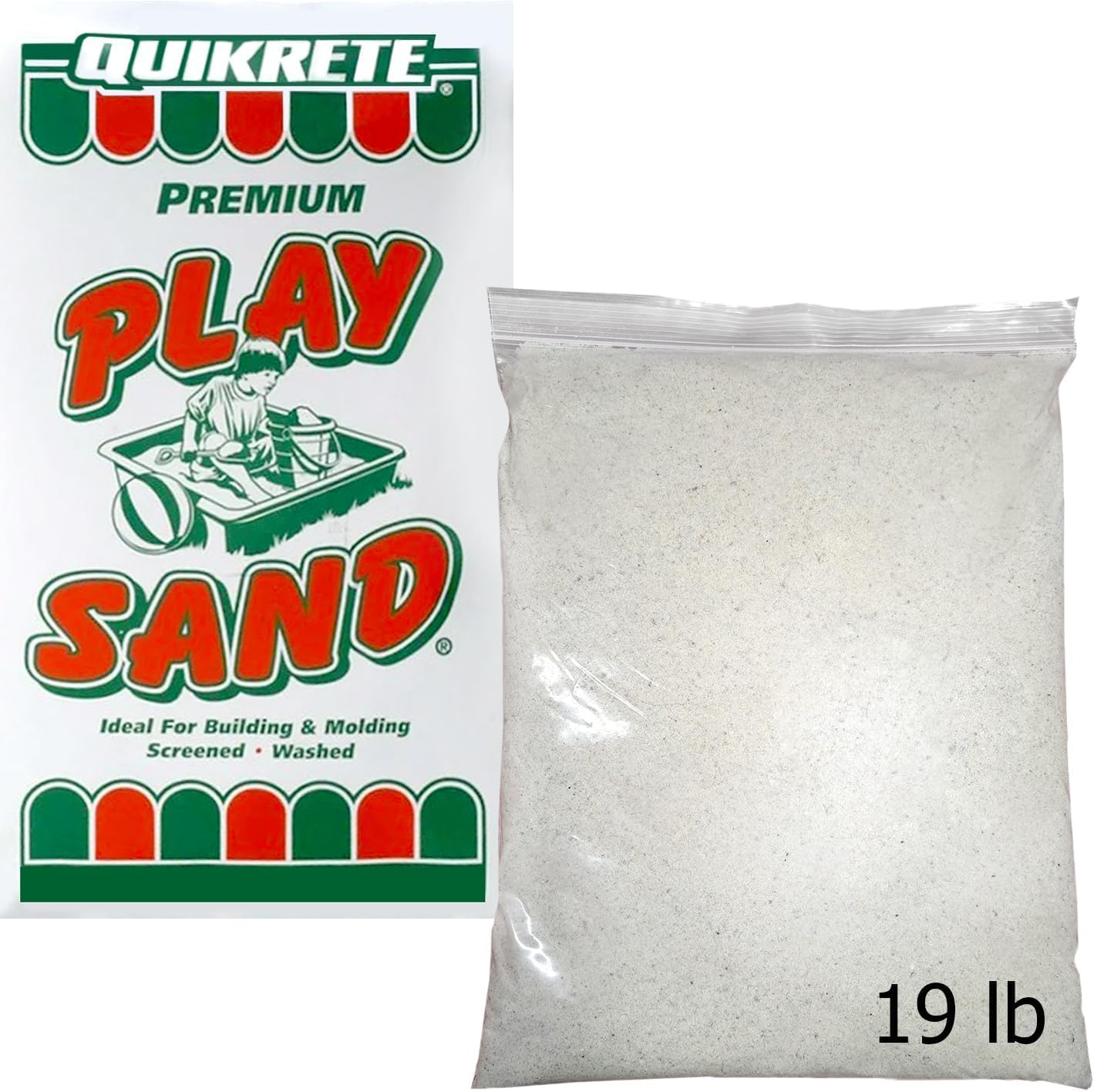 ShahCo washed play sand 19 pound bag front view