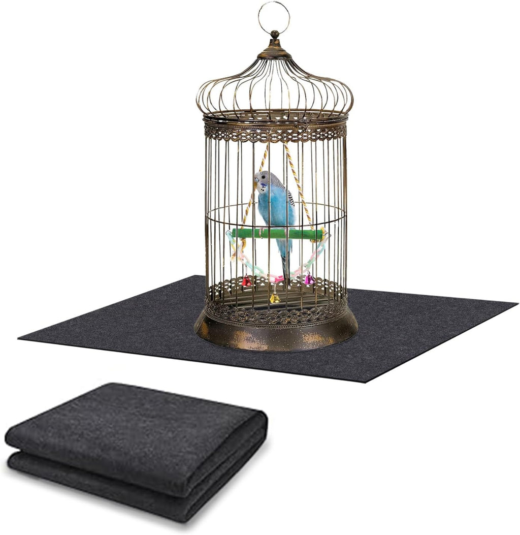 Ylsamzgkj large bird cage mat front view showcasing absorbent felt surface