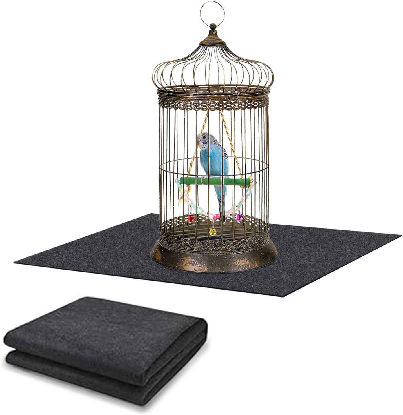Ylsamzgkj large bird cage mat front view for floor protection