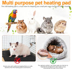 Hamster blanket heating pad connected to USB power source
