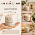 Premium Paw Prints Pet Memorial Candle - Paraffin-Free Soy Wax, Dog Memorial Gifts for Loss of Dog, Pet Loss Sympathy & Bereavement Gift, Rainbow Bridge Remembrance Gift for Grieving Pet Owner - Image 6
