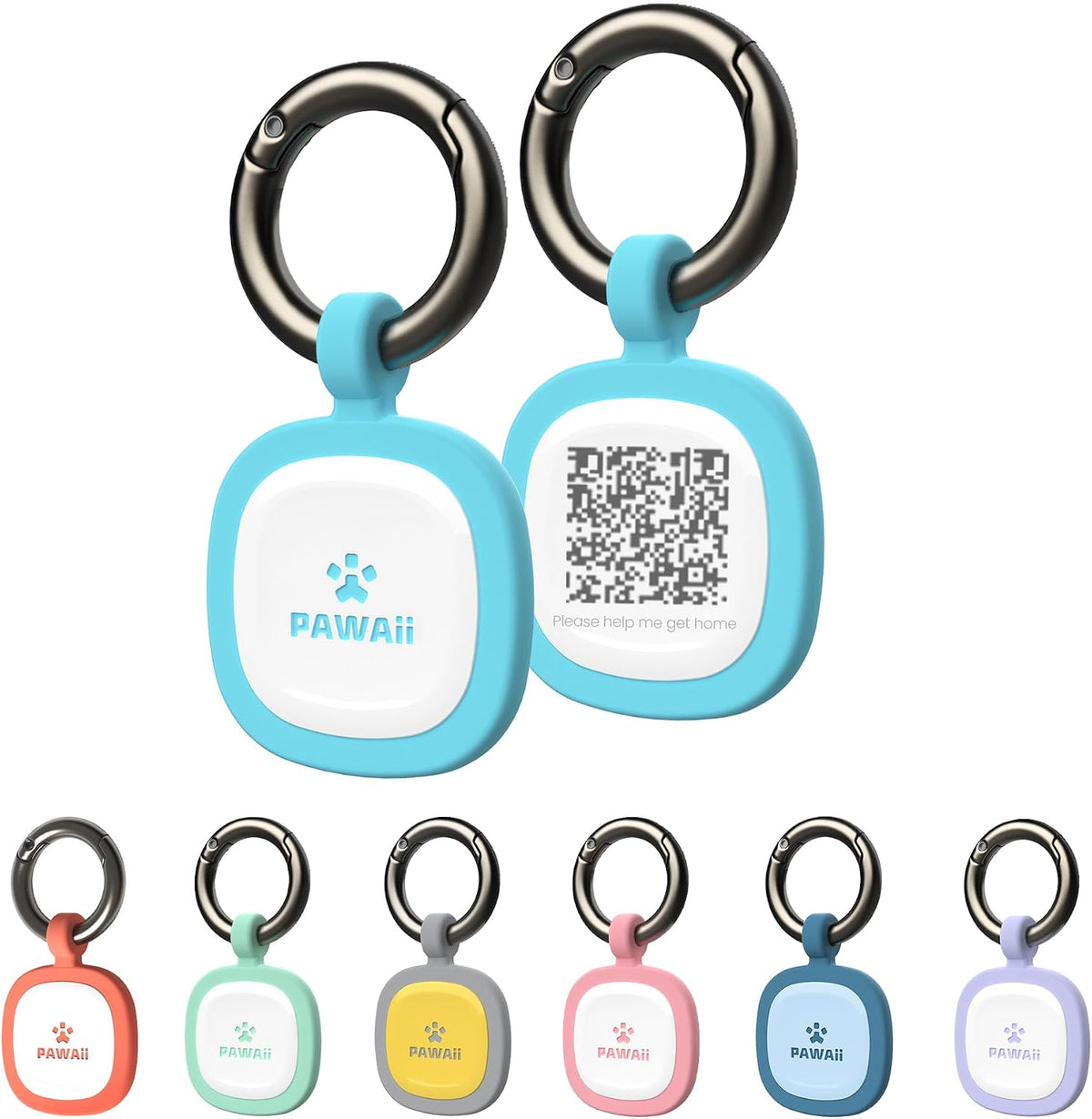 Pawaii Silent Silicone Dog ID Tag, Modifiable Pet Online Profile and Emergency Contacts, Scan QR for Instant Location Alerts, 1 Pack (Deep Sea Blue) - Image 10