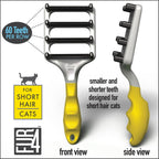 Detailed view of the four carbon fiber grooming edges