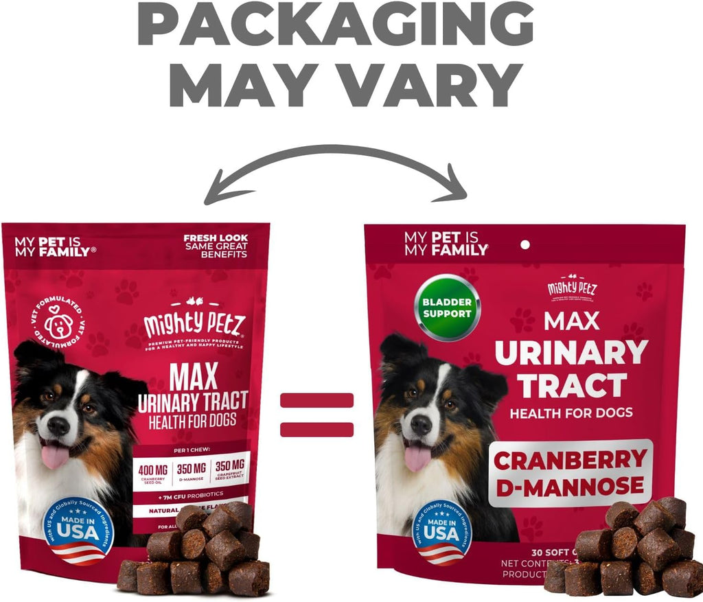 Mighty Petz MAX Cranberry for Dog UTI Treatment - MAX Strength Cranberry Supplement for Dogs + D-Mannose. Bladder Control for Dogs. Urinary Tract Care & Kidney Support Chews - Image 11