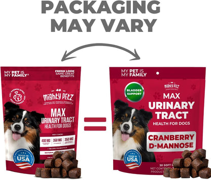 Mighty Petz MAX Cranberry for Dog UTI Treatment - MAX Strength Cranberry Supplement for Dogs + D-Mannose. Bladder Control for Dogs. Urinary Tract Care & Kidney Support Chews - Image 11