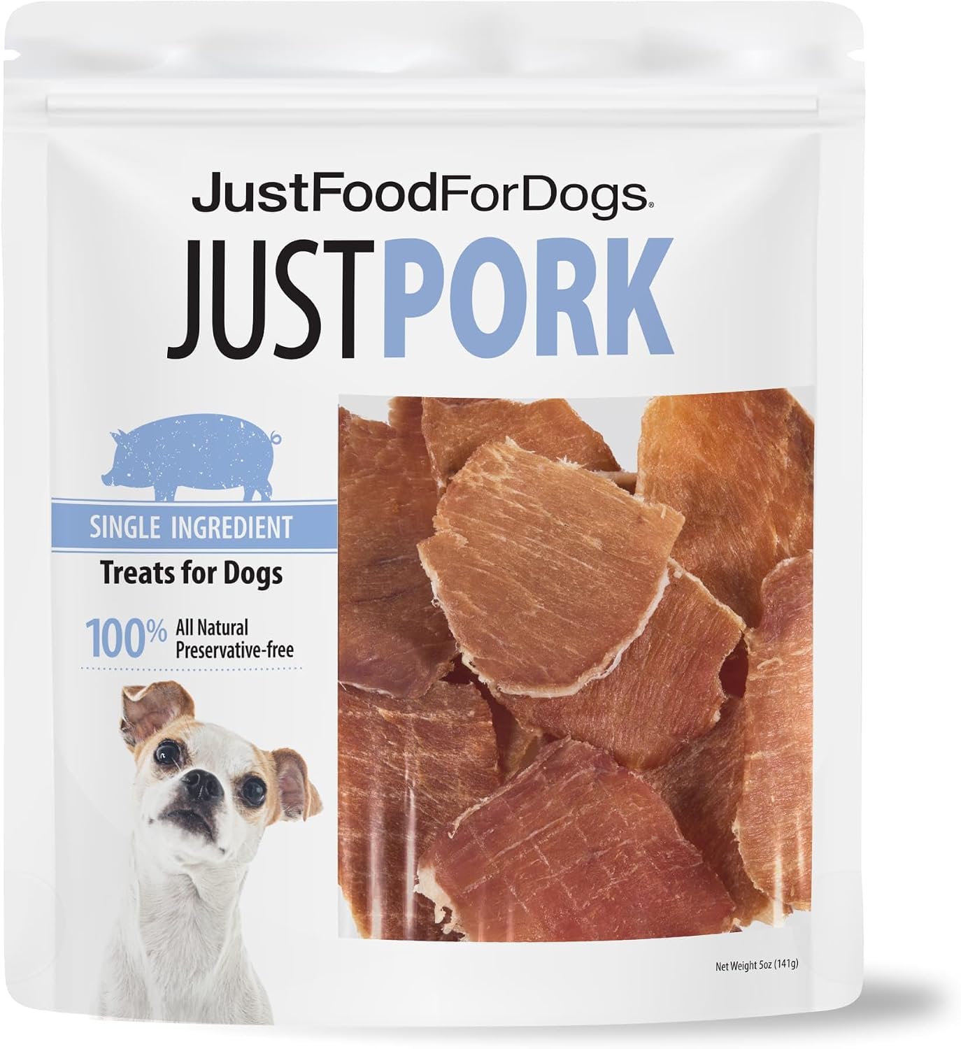 Just Food for Dogs Single Ingredient Healthy Dog Treats and Dog Snacks, Jerky Treats, Human Grade, Preservative and Grain Free, Rawhide Free Chews, Low Calorie Treat - Chicken Breast, 5 oz - Image 13