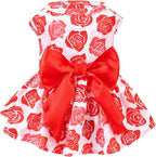 PUPTECK Classic Plaid Dog Dress Cute Puppy Clothes Outfit Small - Image 14