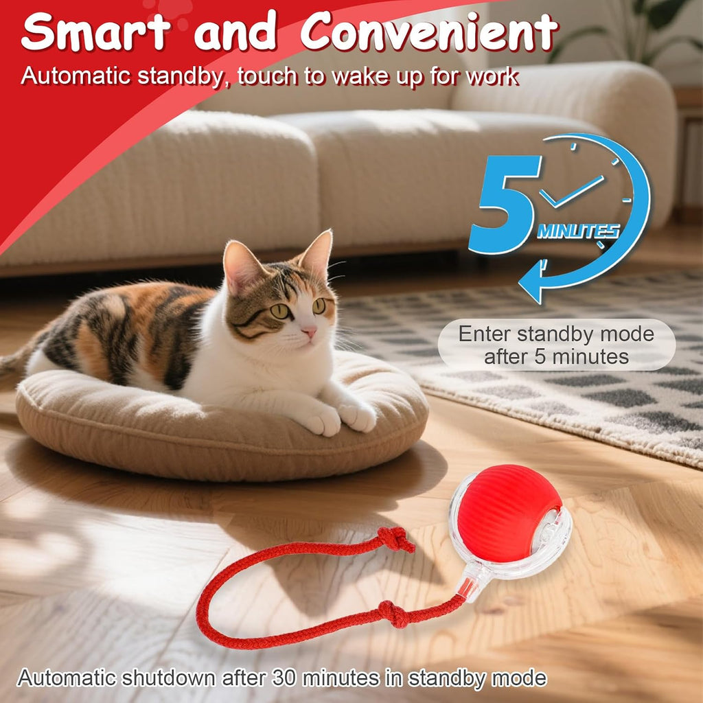 Close up of Miraigai smart ball with rapid action tail attachment