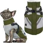 IECOii Dog Coat for Large Dogs, Orange, X-Large - Waterproof Winter Fleece Jacket with Harness, Turtleneck, Reflective Straps, Zipper Closure - Image 10