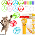 BABORUI interactive cat toy disc launcher front view showing yellow paw-shaped design
