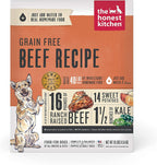 The Honest Kitchen beef dog food 10lb box packaging