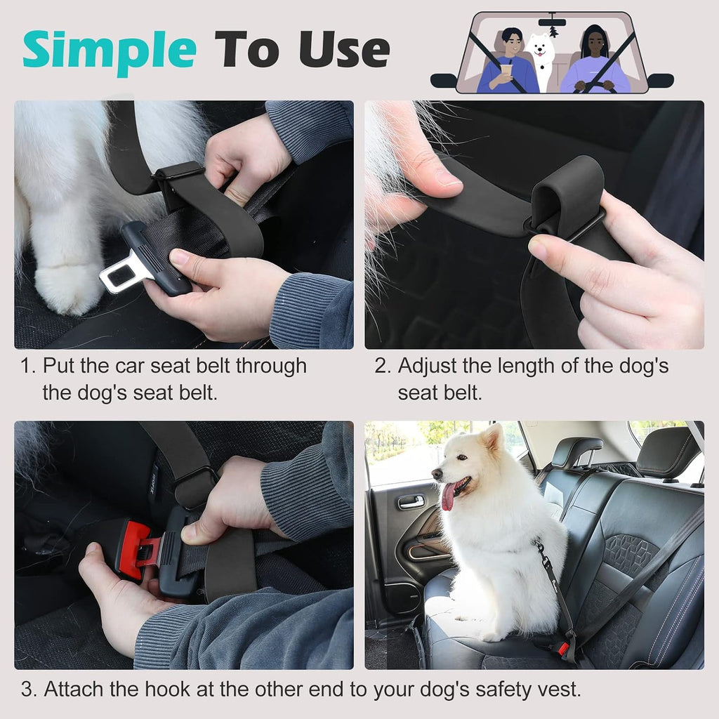 Close up of Pawaboo pet car restraint hardware