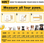 Hcpet dog booties with reflective straps for visibility