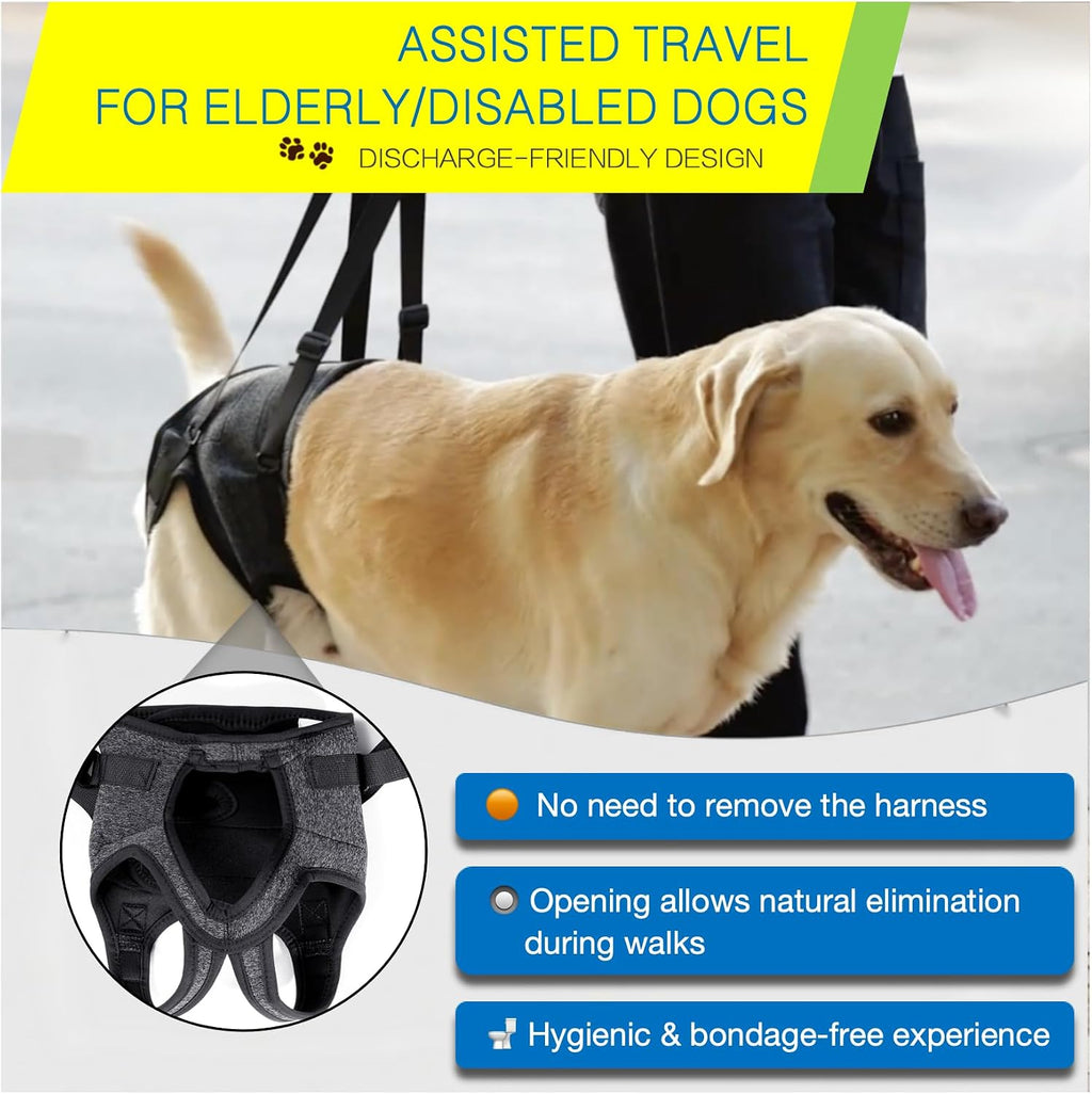 Side view of Bardimies hip sling carrier for large dogs