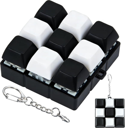 Ilhsty 9-in-1 keyboard fidget toy keychain front view