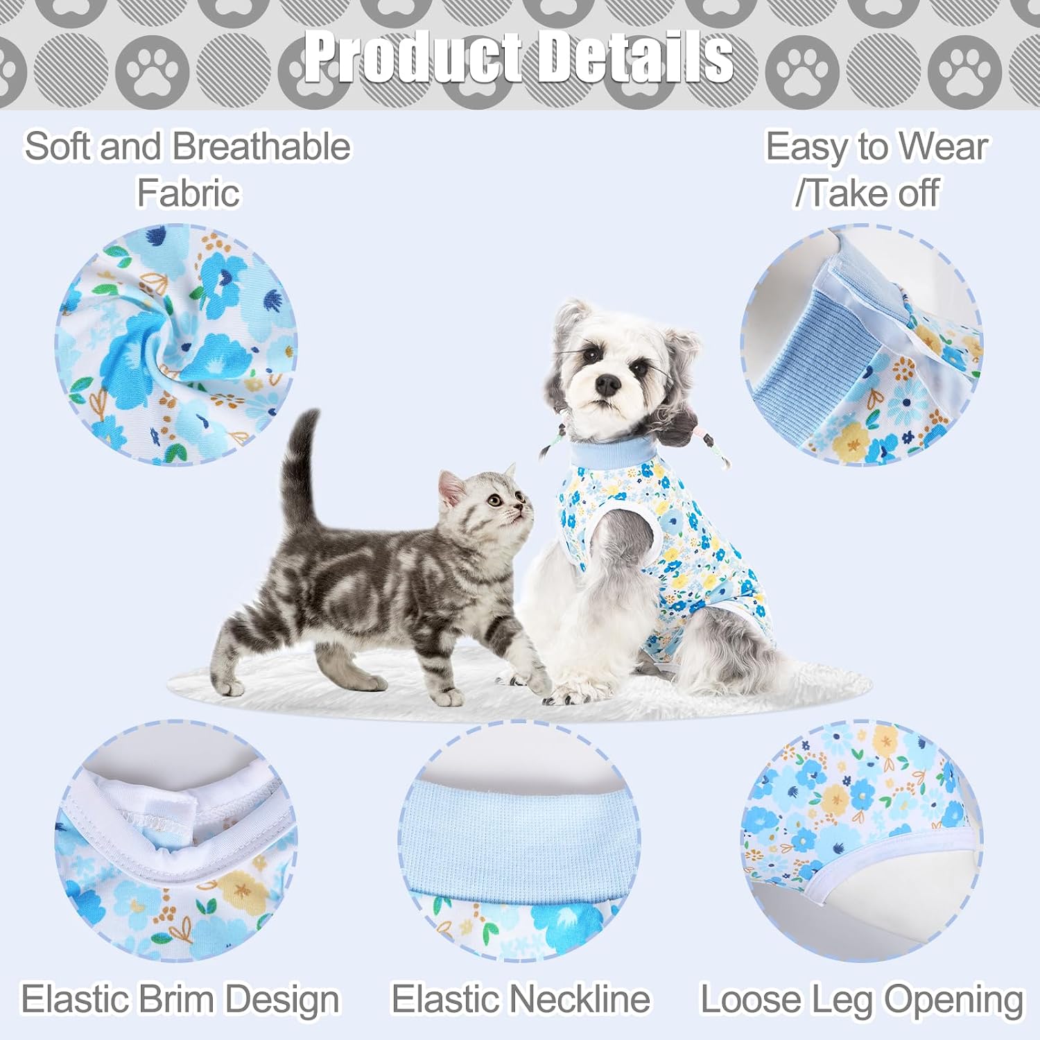 Dog surgical recovery shirt with customizable pee hole