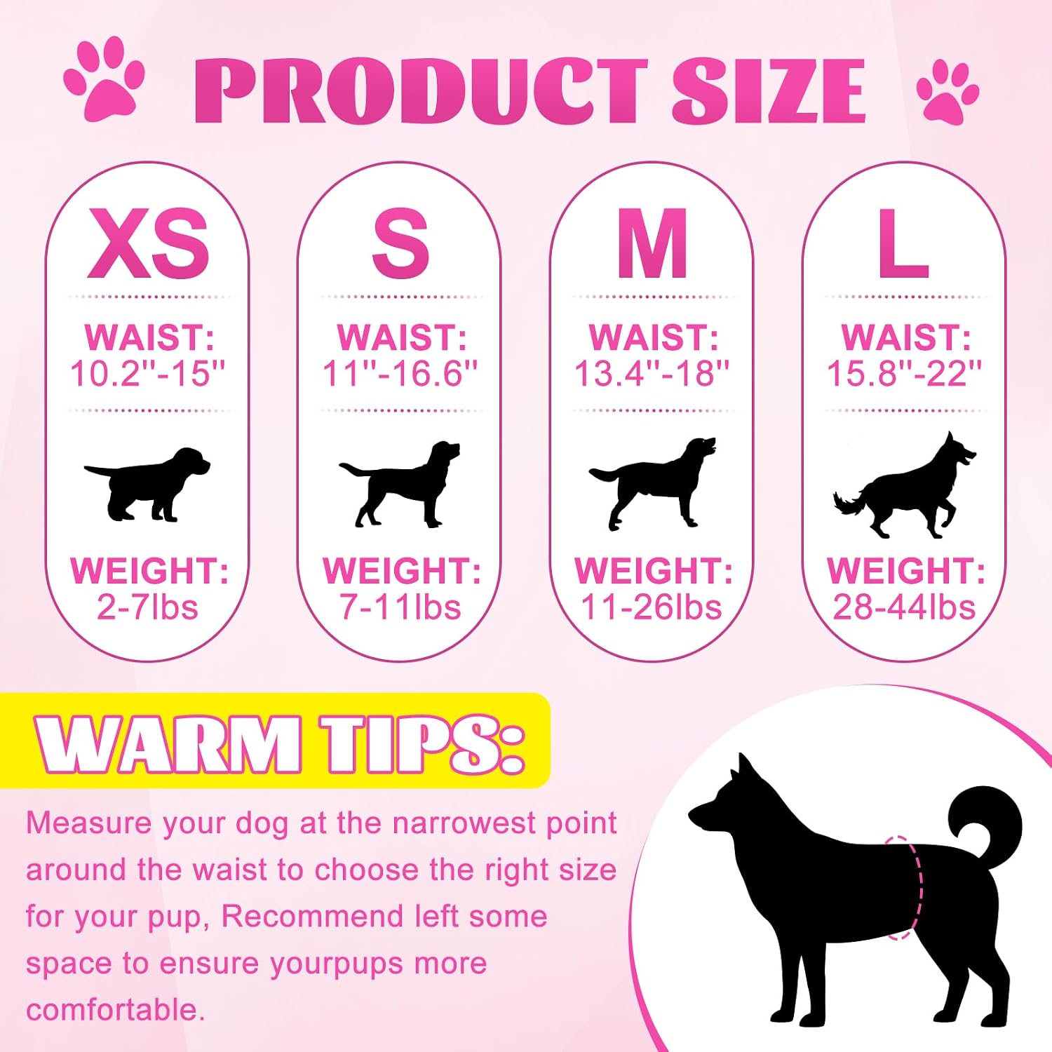 XPCARE leak proof dog period diapers for female dogs in heat