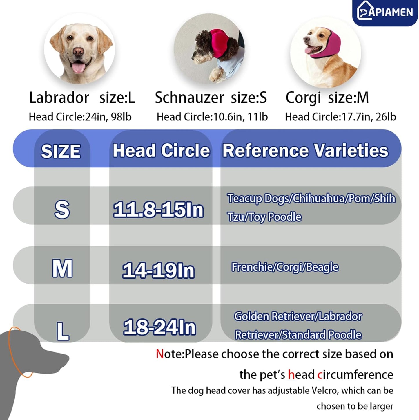 Papiamen pet calming hoodie showing the three layer noise protection fabric texture.