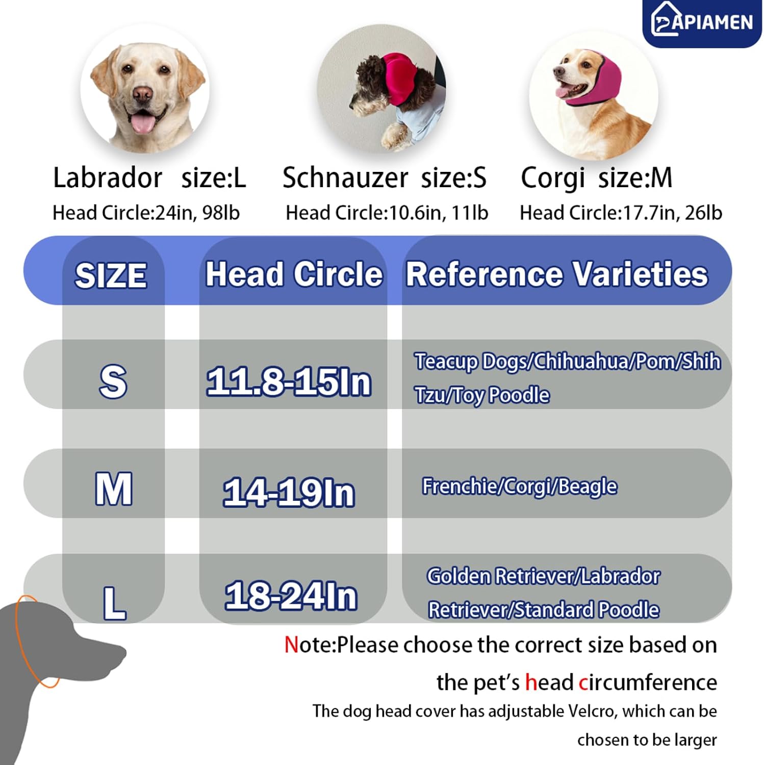 Papiamen pet calming hoodie showing the three layer noise protection fabric texture.