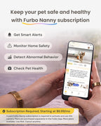 Close up of Furbo Mini lens and status indicator