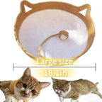 Close up of breathable cotton weave cat bed texture