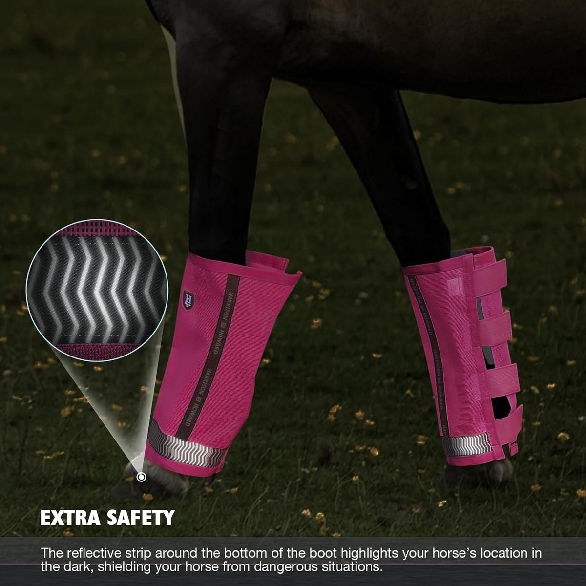 Harrison Howard horse care boots showing comfortable loose fitting design