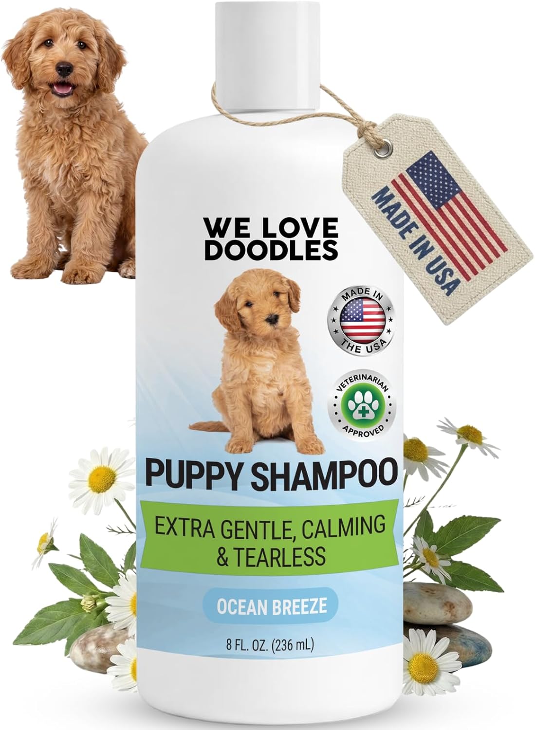 Puppy Shampoo & Conditioner | Made in USA | Tear Free | Best Shampoo for Puppies | Sensitive & Itchy Skin Wash | Oatmeal Bathing | Tearless, Lavender, 8oz [We Love Doodles] - Image 10