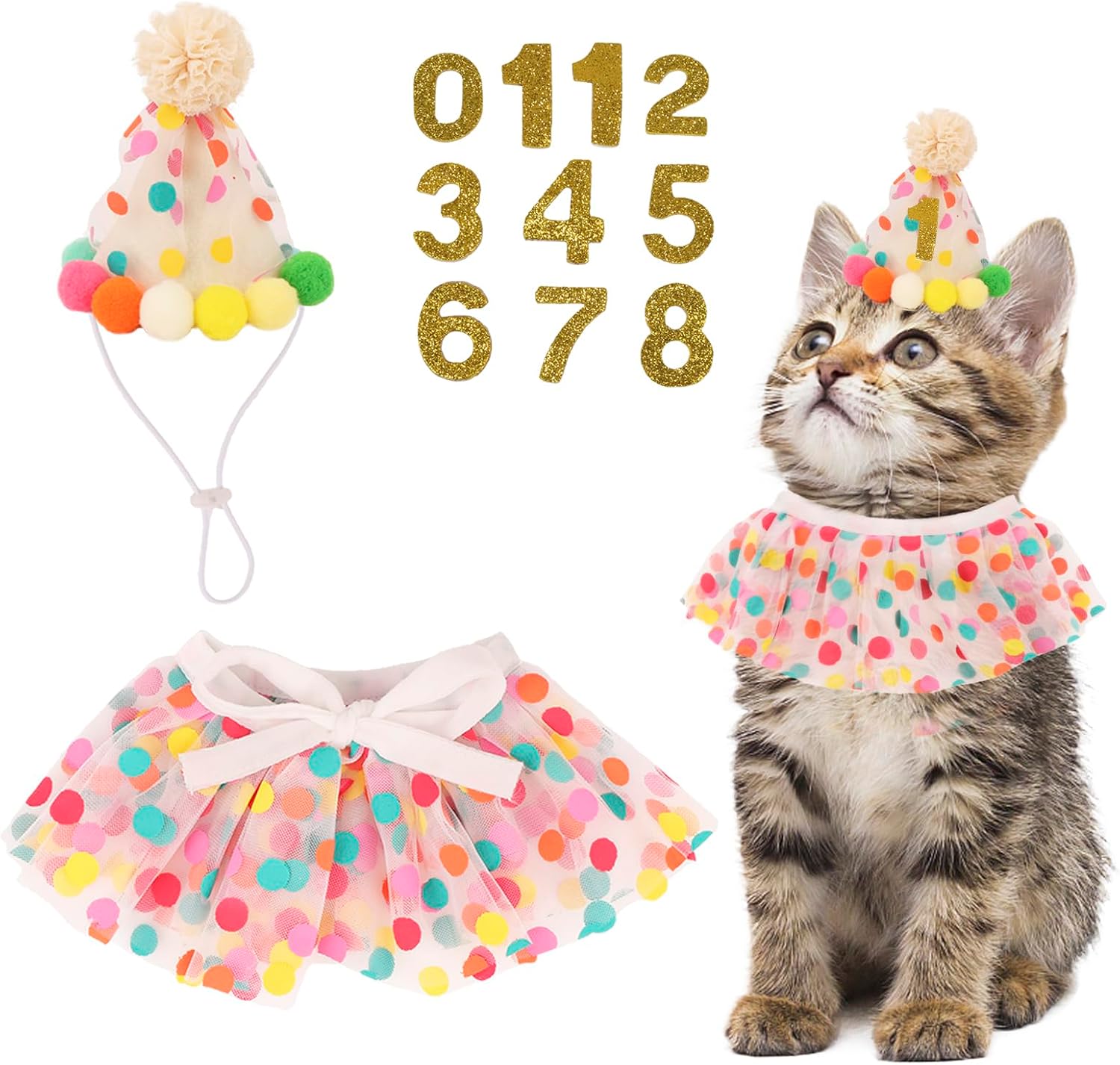 PTDECOR cat birthday supplies packaging and accessories