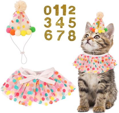 PTDECOR cat birthday supplies packaging and accessories