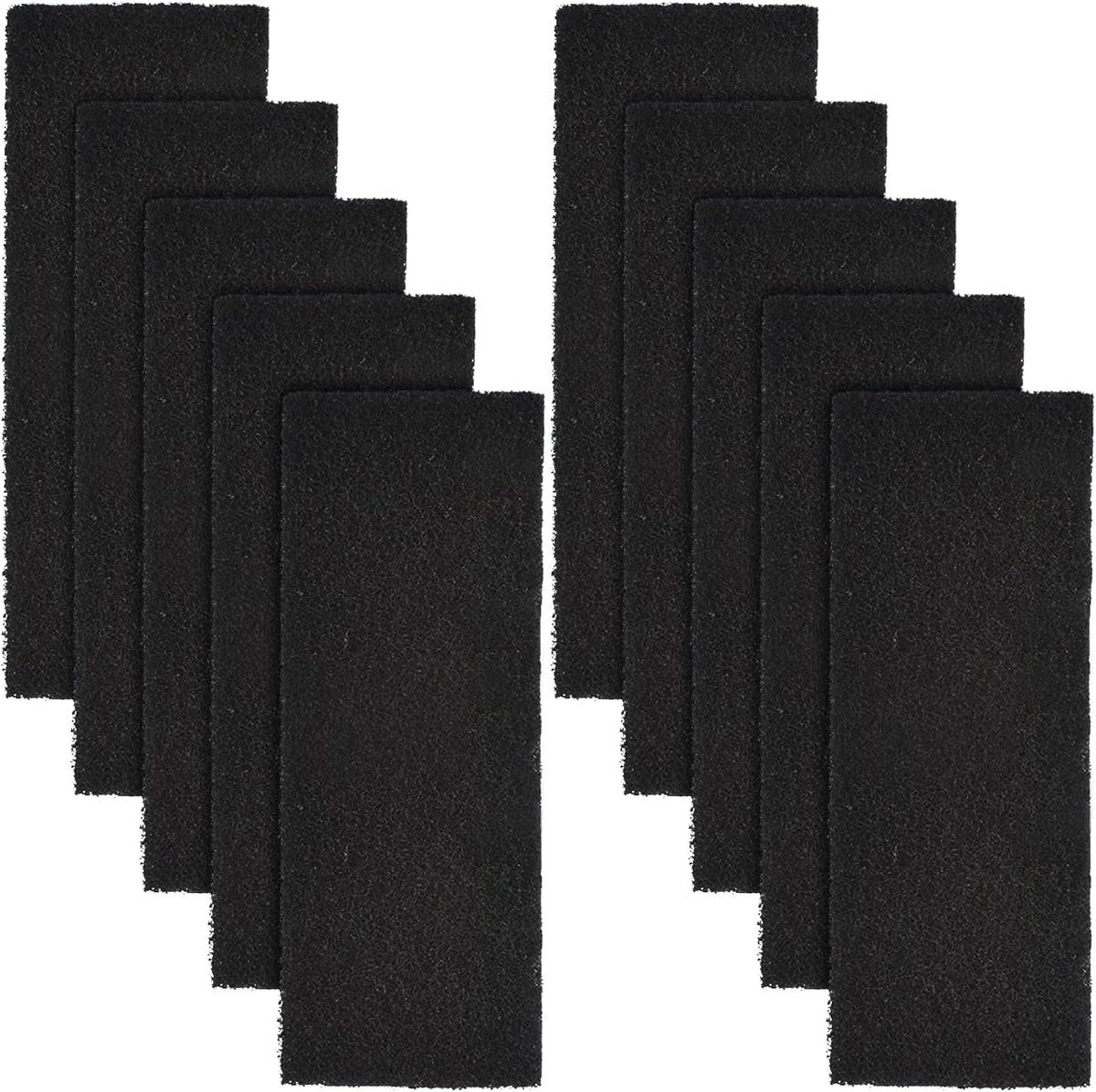 USEAMIE litter box carbon filters ten pack front view for cat odor control.