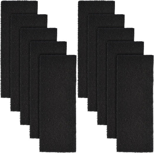 USEAMIE litter box carbon filters ten pack front view for cat odor control.