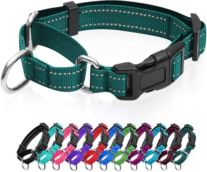 Reflective Martingale Dog Collars. Dog Collar with Quick Release Buckle. Adjustable Soft Padded Breathable Nylon Pet Collar Suitable for Puppies for Small Medium Large Dogs. - Image 11