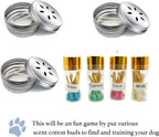 Innoyumlin dog scent work kit components including magnetic dots