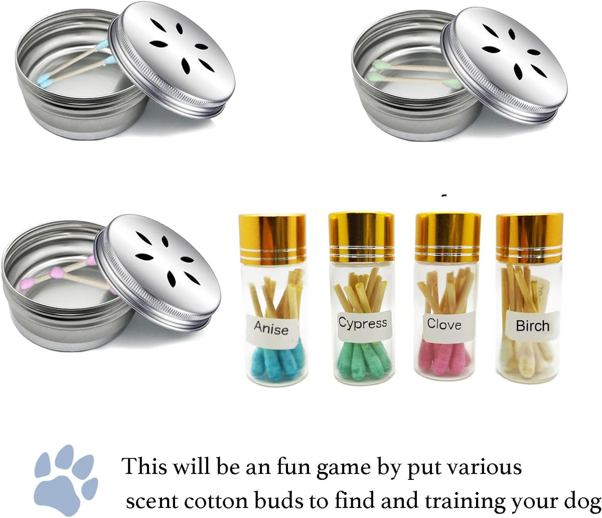 Innoyumlin dog scent work kit components including magnetic dots