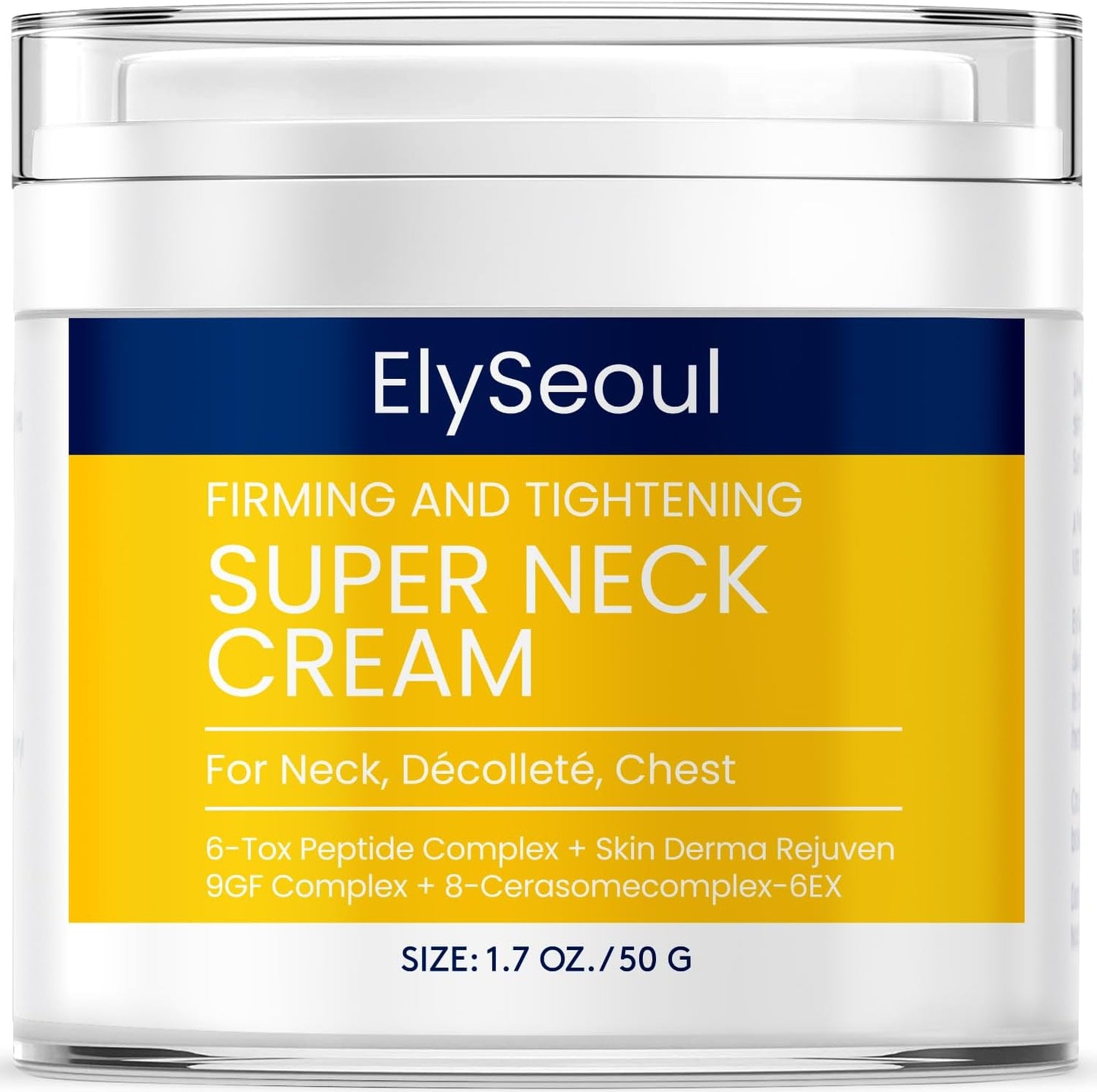 ElySeoul Korean neck firming cream jar front view