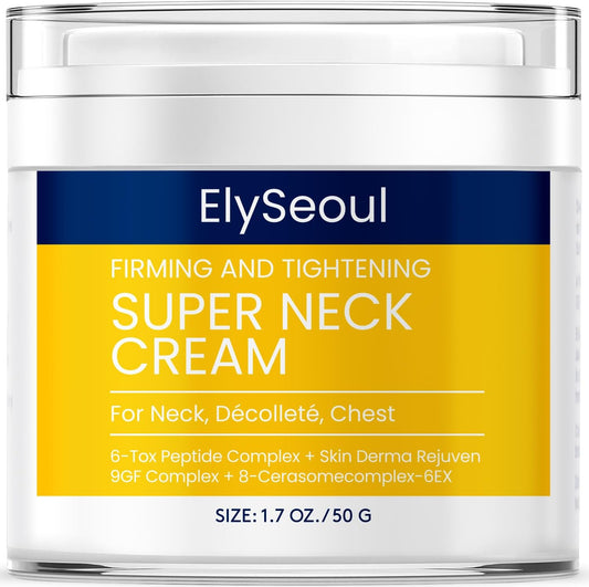 ElySeoul Korean neck firming cream jar front view